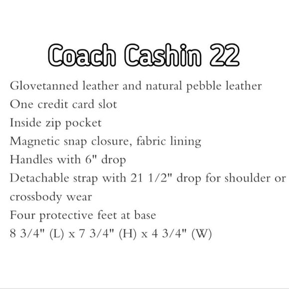 LIMITED EDITION! RETAIL Coach Floral Cashin 22 - Picture 7 of 9